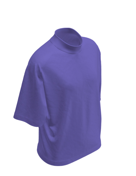 半高領(lǐng)寬袖T恤