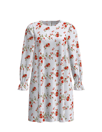 女士人棉印花長(zhǎng)裙