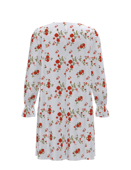 女士人棉印花長裙