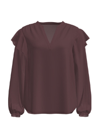 女士雪紡長(zhǎng)袖衫