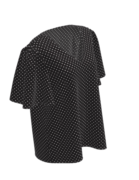 女士黑白點(diǎn)印花T恤