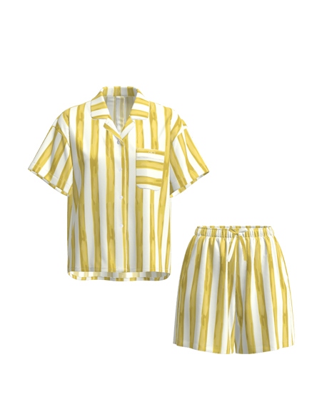 女款印花家居服套裝