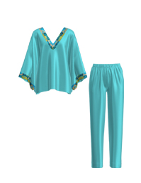 女款繡花家居服