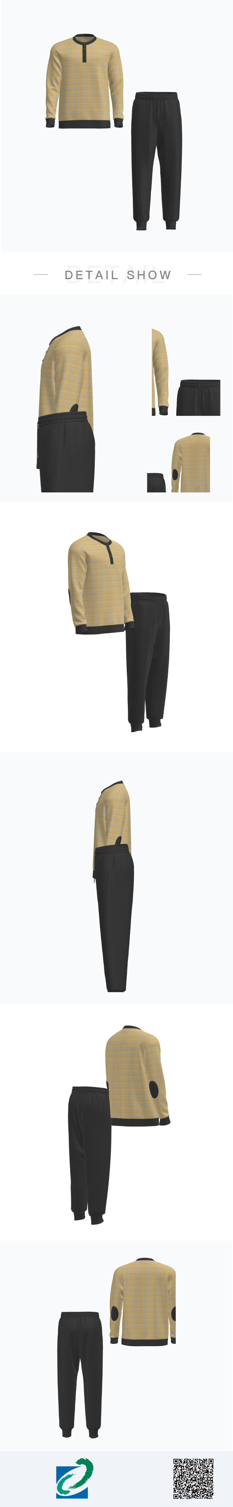 YX242秋冬羅馬尼亞男裝家居裝家居服_1