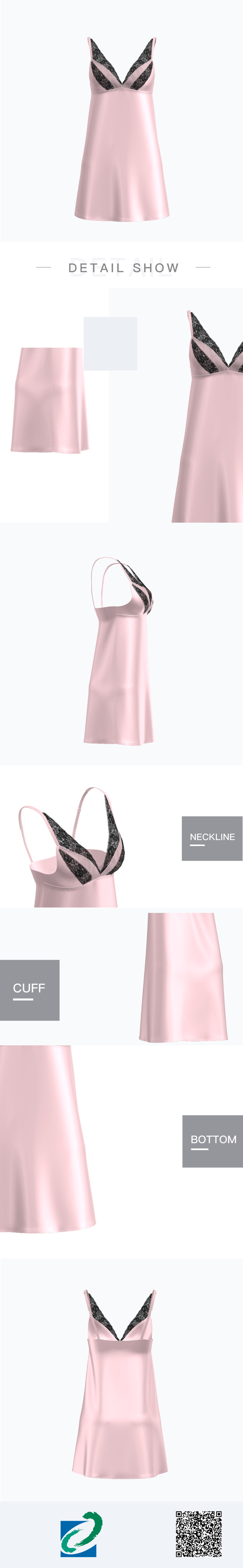 YX250春夏美國(guó)女裝家居裝睡袍_1