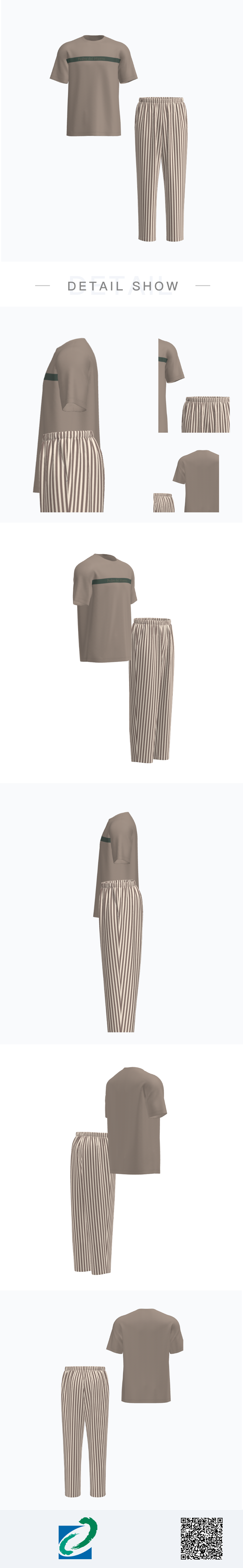 YX253春夏西班牙男裝家居裝家居服_1