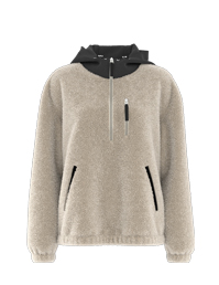 搖粒絨拉鏈套頭衛(wèi)衣