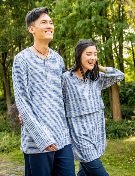 針織全棉哺乳睡衣